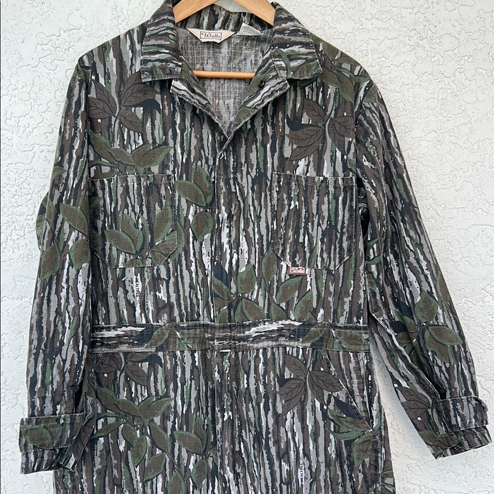 Vintage Walls Realtree Camouflage Camo Ripstop Hunting Coverall Vintage
